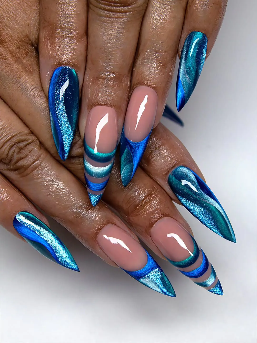 Blue Nails
